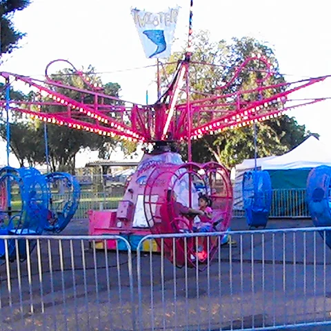 Thrilling carnival ride